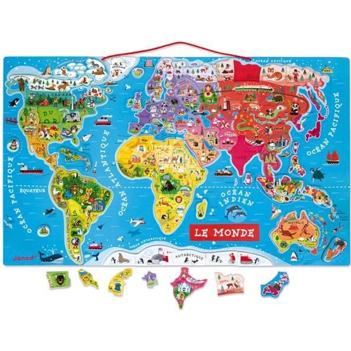 Puzzles en Bois Jouets 1500 Pièce Carte du Monde Standard Très Difficile Adulte Et Adolescent Occasionnel Grande Taille Puzzle Cadeau Unique