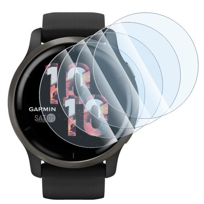 [Pack x4] Protection d'écran en Verre Trempé Nano Flexible 9H pour Montre  connectée Garmin Venu 2 - KARYLAX