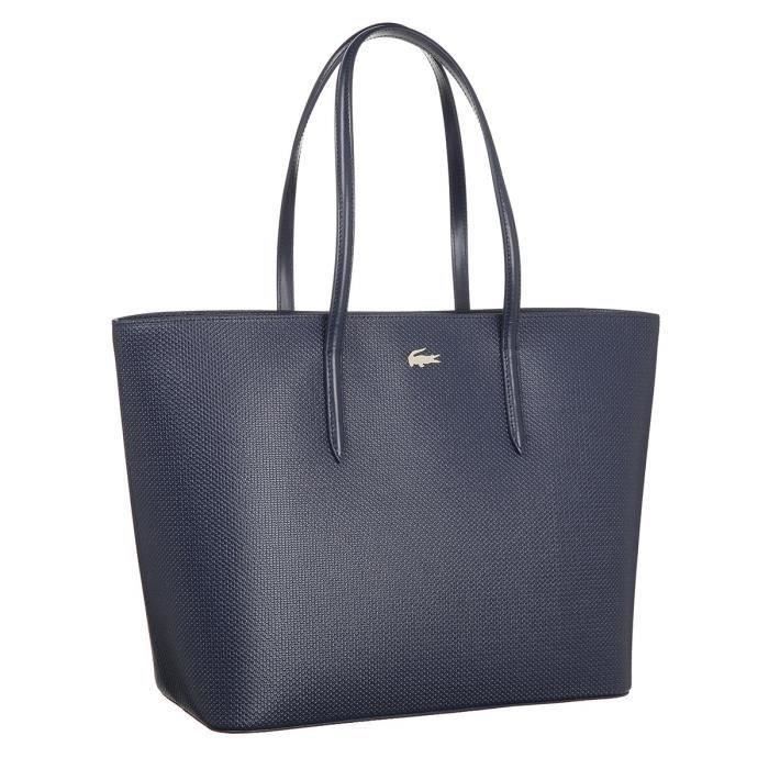 sac cabas lacoste noir femme