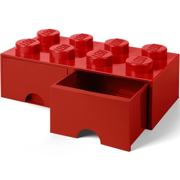 Boite rangement Lego avec tiroir Gris 25 x 25 x 18 cm ?