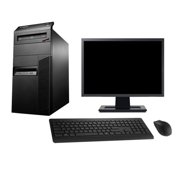 PC Tour Lenovo M93p Ecran 27 Intel G3220 RAM 8Go Disque 250Go Windows 10 Wifi - Lenovo