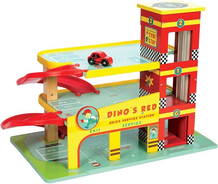 Garage en bois Le Toy Van Monde Urbain TV450 Rouge Pour enfants de 3 ans et plus Cdiscount Jeux Jouets