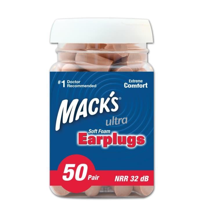 Macks 10 Paires de Bouchons dOreilles