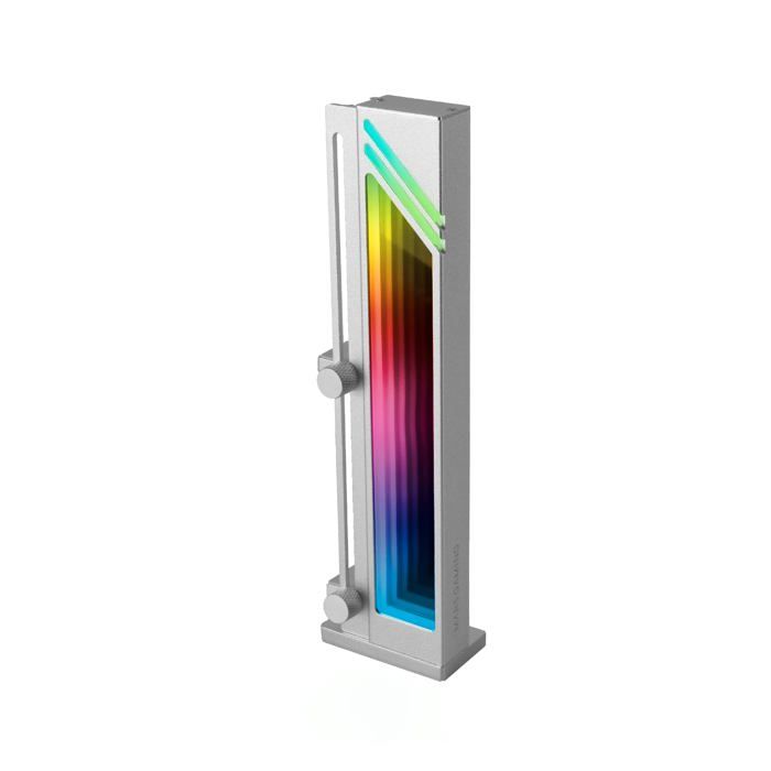 MARSGAMING Mars Gaming MCA-GCB Support de Carte Graphique ARGB Infinity Mirror Illumination ARGB Sync GPU Holder Base
