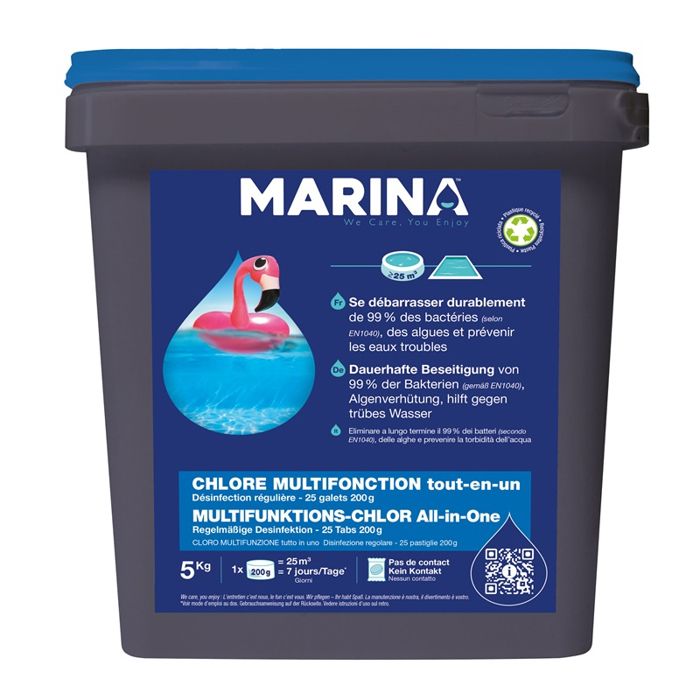 galets 200g de chlore marina pour piscine 25m3 5 kg cdiscount jardin