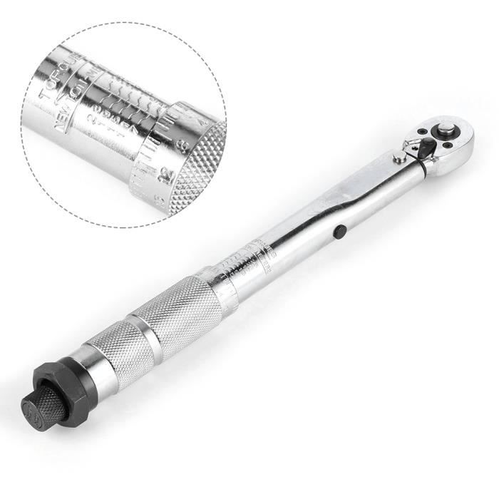 Clé Dynamométrique 1/4'' 3-33 Nm KIRXST - Set 11 Pièces Avec Embouts Et Coffret - Précision ±4%