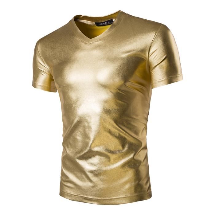 Tee shirt doré homme clearance