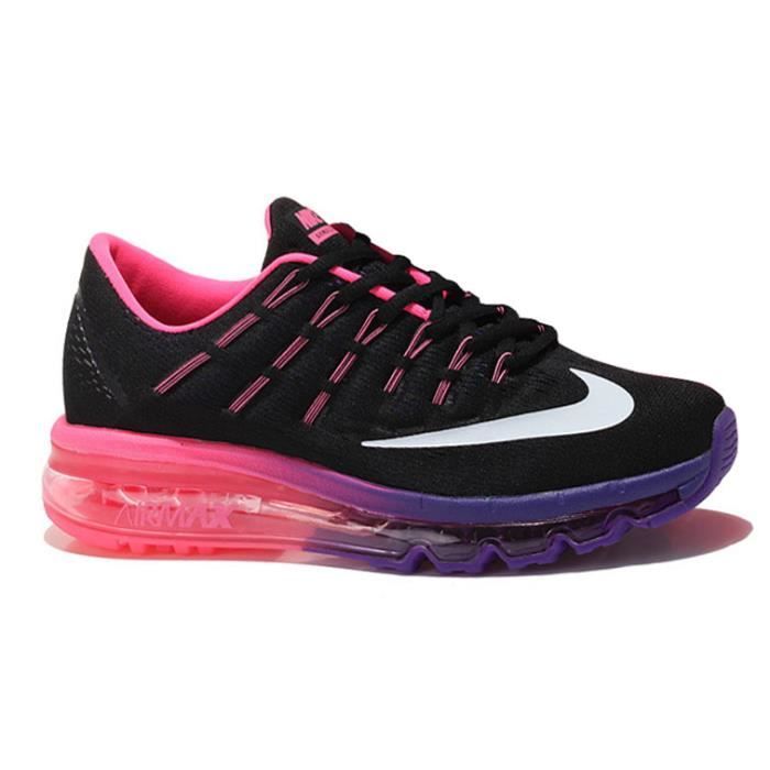 Nike Air Max 2016 Basket Femme Chaussures de course Noir/Violet/Rose TU -  Cdiscount Chaussures