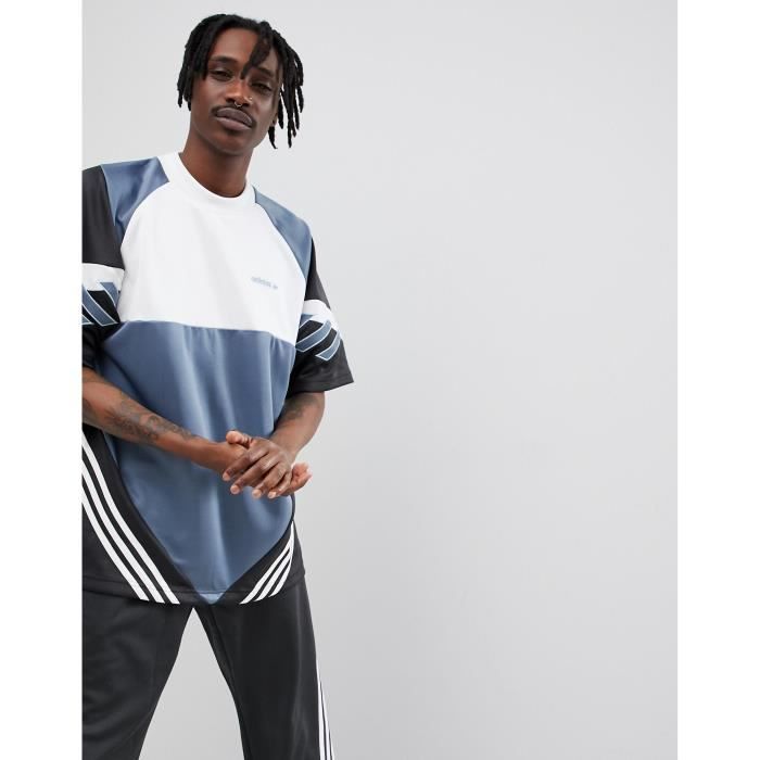 adidas originals nova sweat shirt rétro bleu