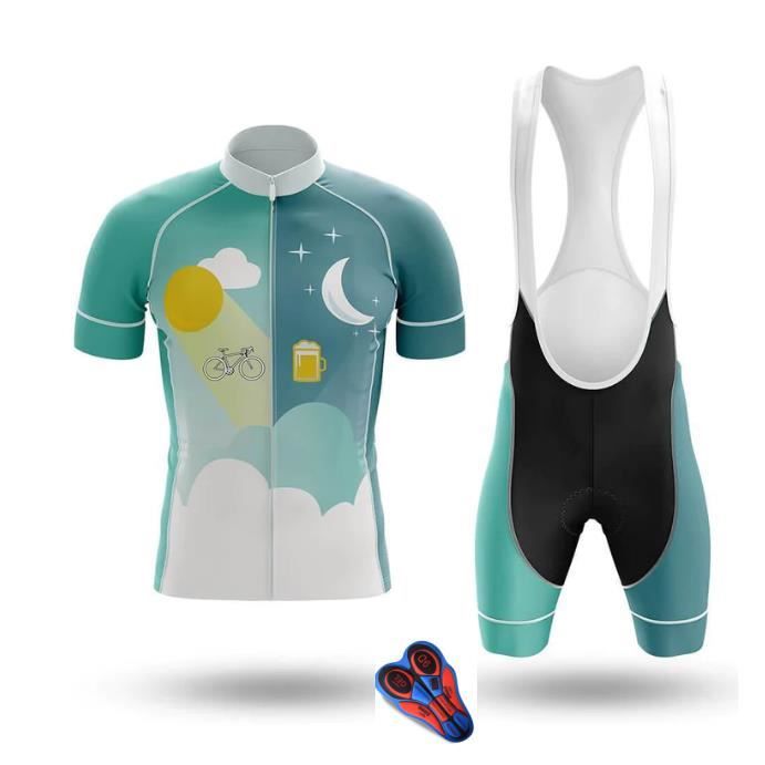 AM To PM Maillot Cyclisme Tenue de Cycliste Homme Manches Courte