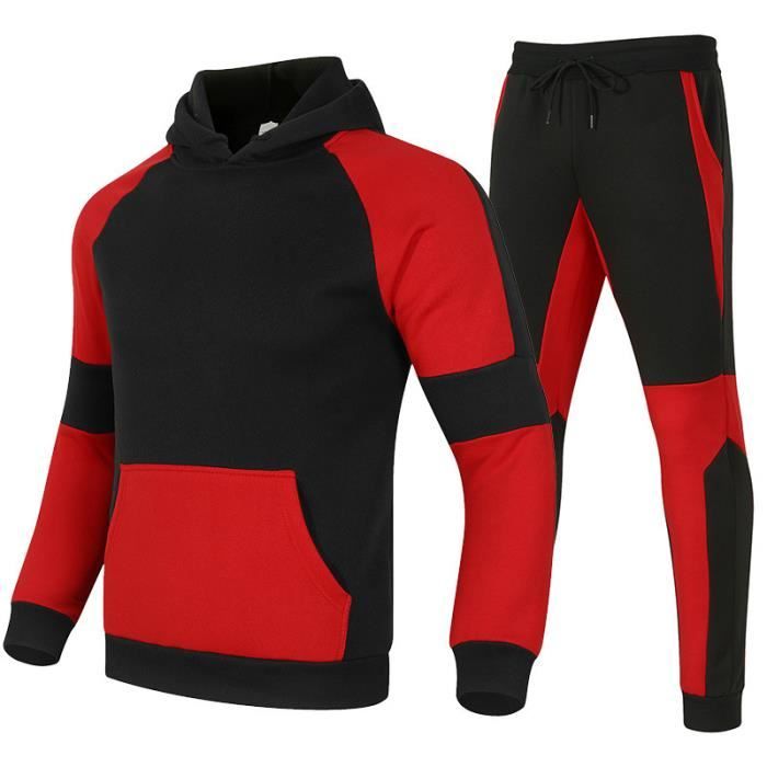 Survetement Homme Ensemble Classique Confortable Sweat A Capuche