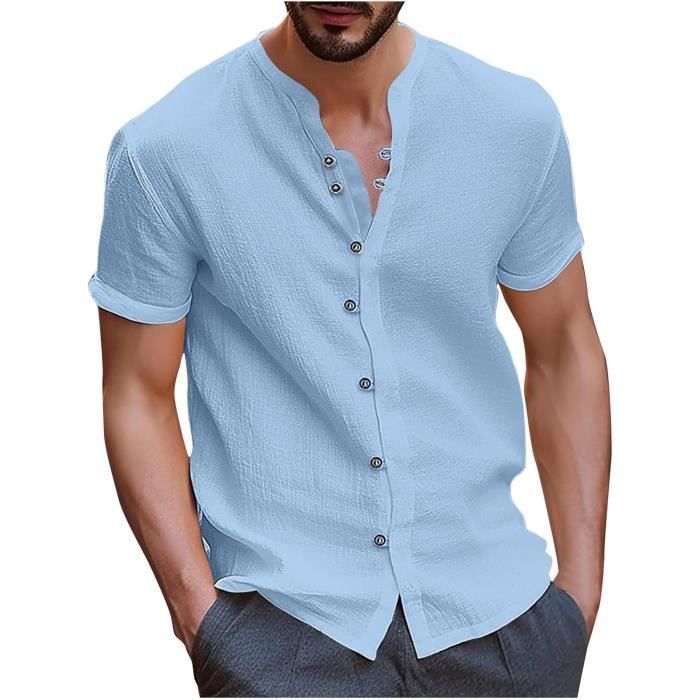 Chemise décontractée homme été outlet