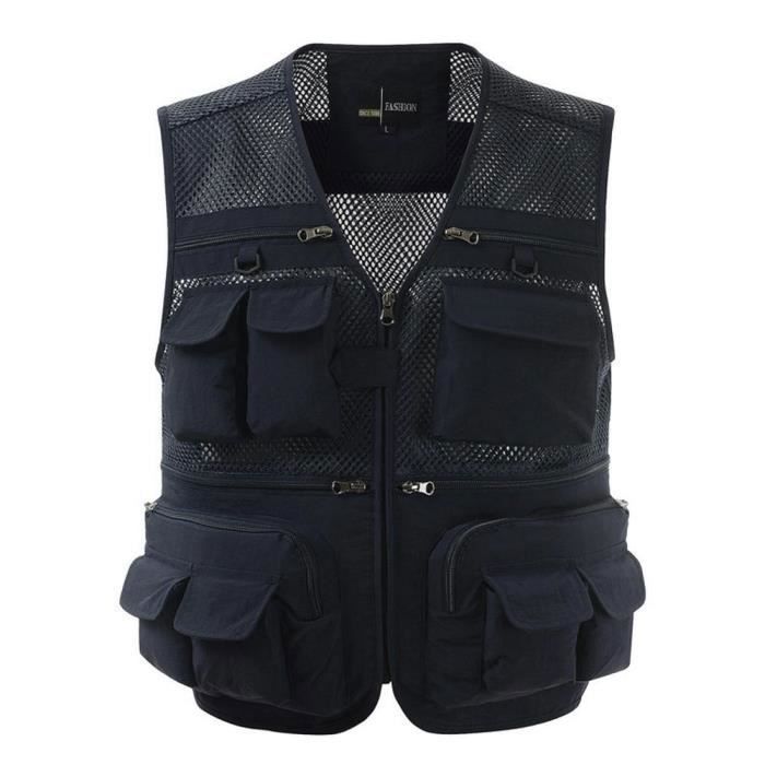Gilet De Pêche Homme Multi-poches - Amovible - Neuf Avec étiquettes
