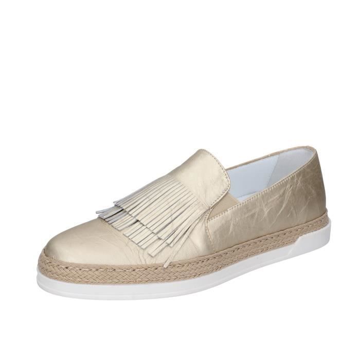 chaussure femme doré solde