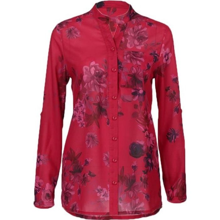 Blouson Imperméable Femme - Marque - Montagne Randonnée - Rouge