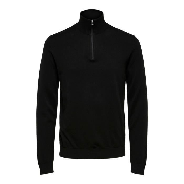 Cardigan Selected Berg half zip - black - M