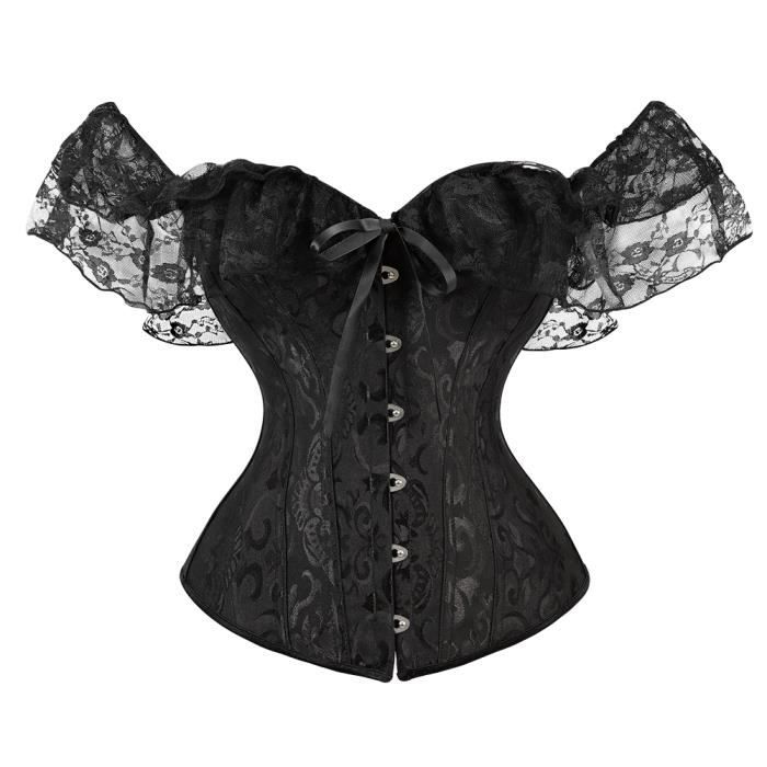 Corset Femme Bustier Dentelle Avec Floral Vintage Bustier Mariage
