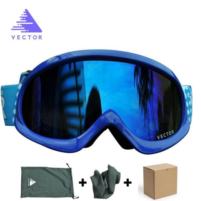 Ecole Ski Masque De Ski/snowboard - Double Couche Anti-buée - Protection UV - Taille Unique Ecole Ski Masque De Ski/snowboard - Double Couche Anti-buée - Protection UV - Taille Unique