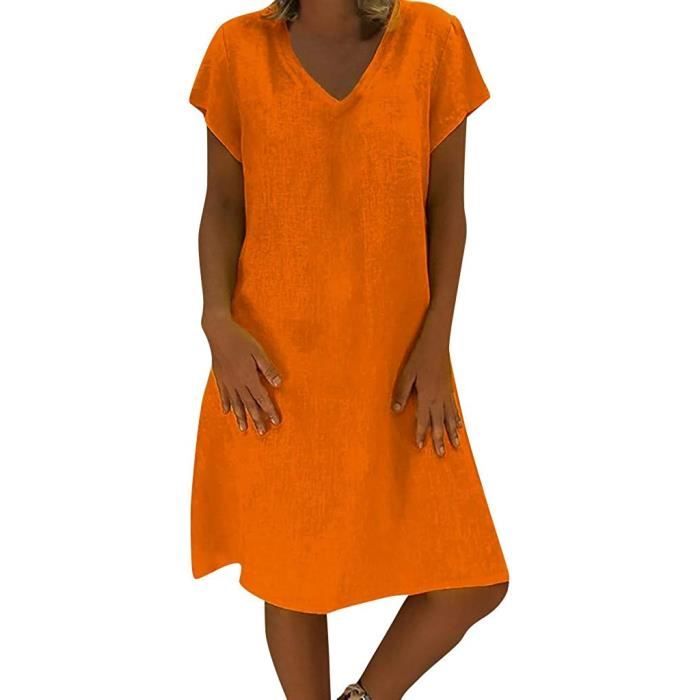 Robe grande taille lin best sale