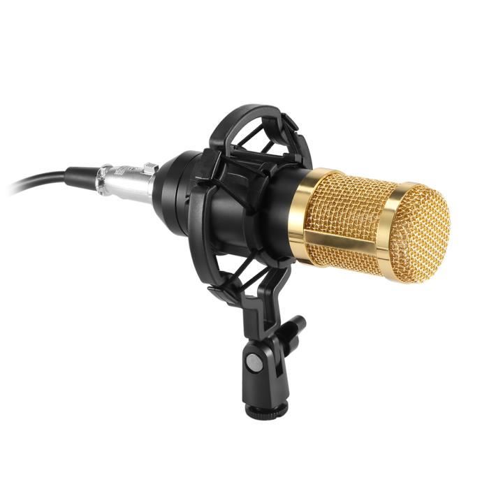 BM800 Ensemble de microphone podcast avec changeur de voix V8s, microphone à condensateur pour podcast, diffusion en direct, chant, PC, mobile