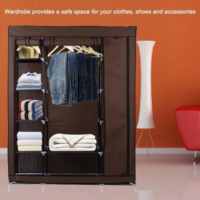 Armoire De Rangement Penderie Dressing Grand Capacite En