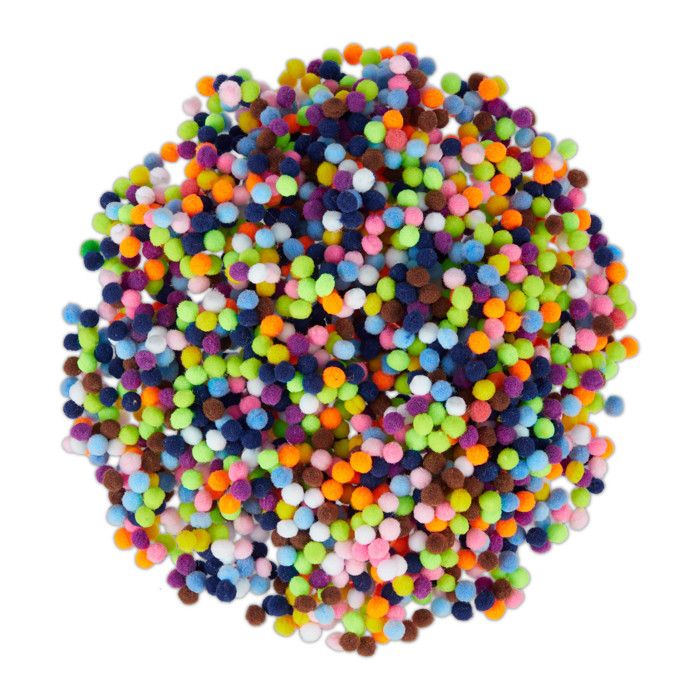 4 Pompons Colorés Fenghuangwu - Doré, 27.9cm Total - Pour Loisirs Créatifs, Déco Maison, Mariage