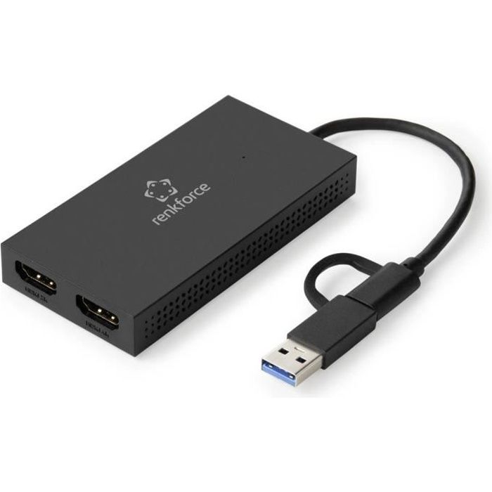 Renkforce Carte graphique externe RAM DDR3 USB-A, USB-C™ 5Gbps, HDMI ...
