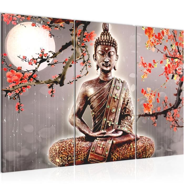 Statue Bouddha Shakyamuni Sur Lotus En Cuivre - Décoration Feng Shui Dorée, 20 Cm
