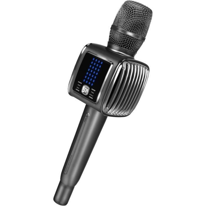 EJ.life Faux microphone pour karaoké Microphone d'accessoire réaliste