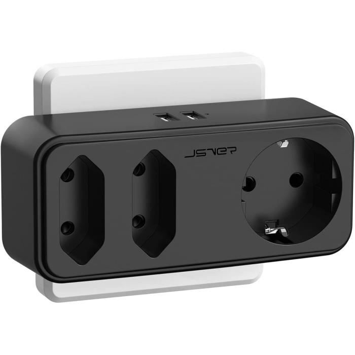 Prise Murale Usb Encastrable, 4 Ports Usb Prise Courant De Charge 5V