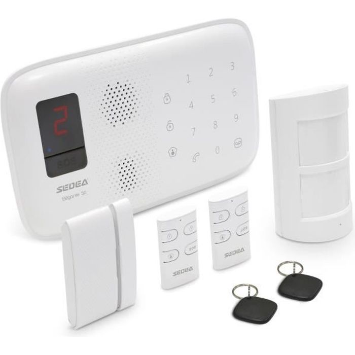 Sedea Pack Alarme Maison Sans Fil Elegante 50 Achat Vente Kit Alarme Pack Alarme Sans Fil 50 Cdiscount