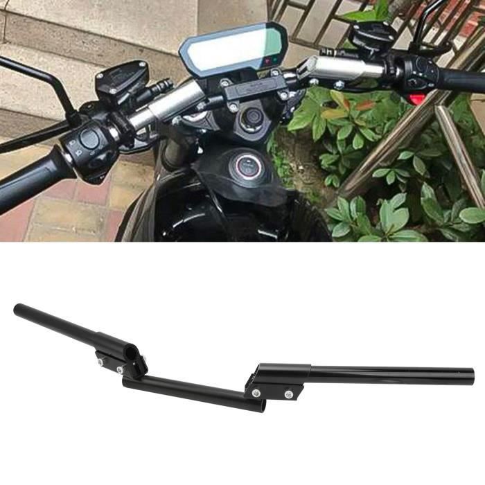 Shipenophy guidon de moto de 22 mm Guidon de moto 22mm barre de poignée réglable universelle pour voiture de moto poignees Noir