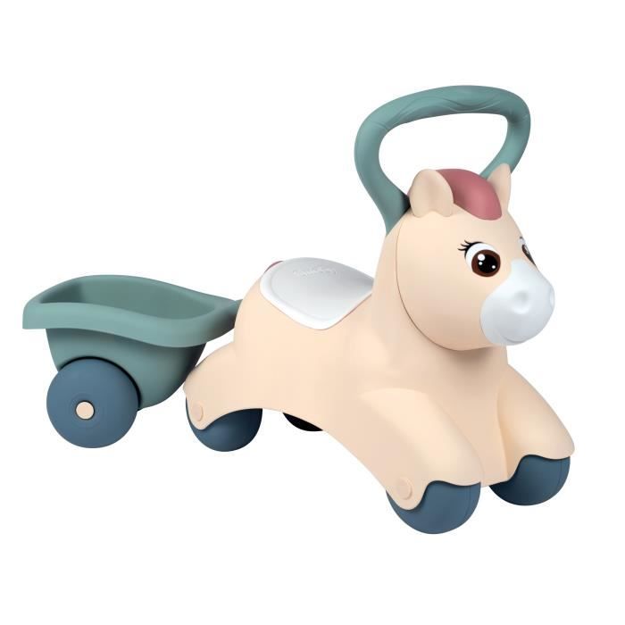 Porteur Baby Pony - Smoby - Trotteur pour développer la motricité de bébé - Beige