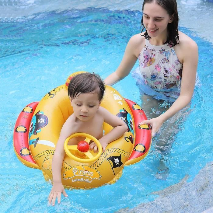 Bateau Pirate Gonflable Pour Piscine Avec Pistolets à Eau Pour Enfants Bouee De Natation~p138283023