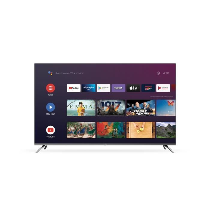 STRONG - Smart TV 55’’ (139 cm) - 4K UHD - Dolby Atmos - Android TV avec HDR10, Netflix, Disney+, Prime Video, WiFi, HDMI x3