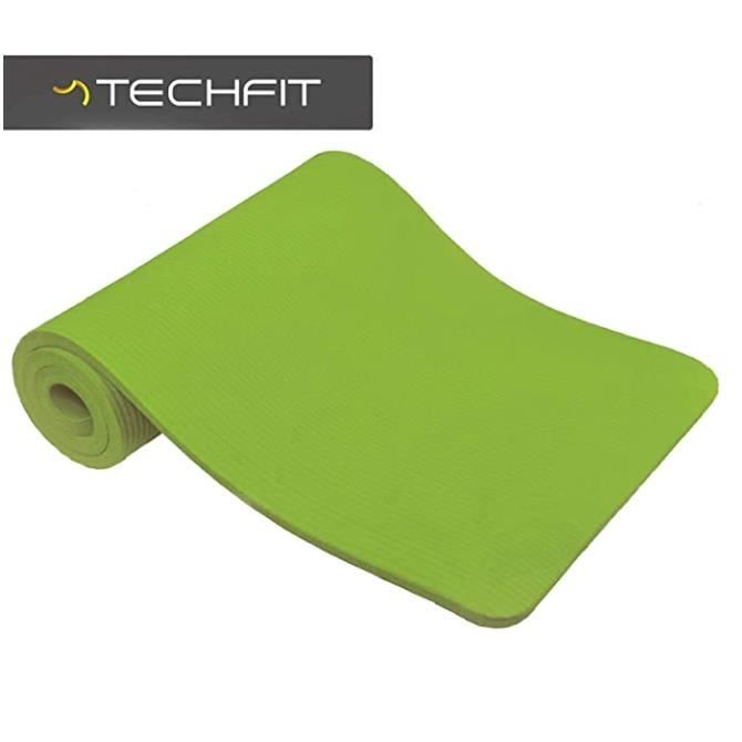 Extra Epais 10 mm // 15 mm Parfait pour des Exercices au Sol Les Pilates Le Camping des Stretching 180 x 60 cm Le Gym des Abdominaux TechFit Tapis de Yoga et Fitness