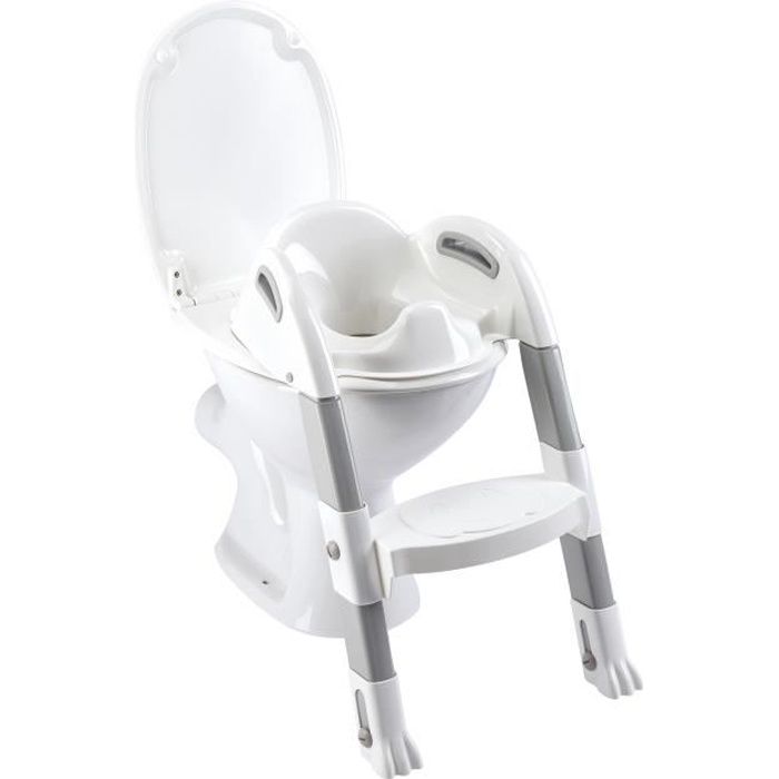 Thermobaby Reducteur Wc Kiddyloo Banc Cassse Gris Blanc Casse