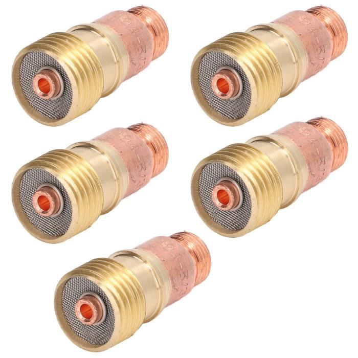 Kit Lentille Gaz Pour Torche Soudage WP - Verre Transparent, Compatible WP-17/18/26 - 12