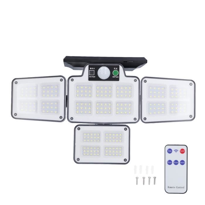 4 Appliques Solaires Extérieur IEEILULU - IP65, LED Blanc, Pour Jardin Et Balcon