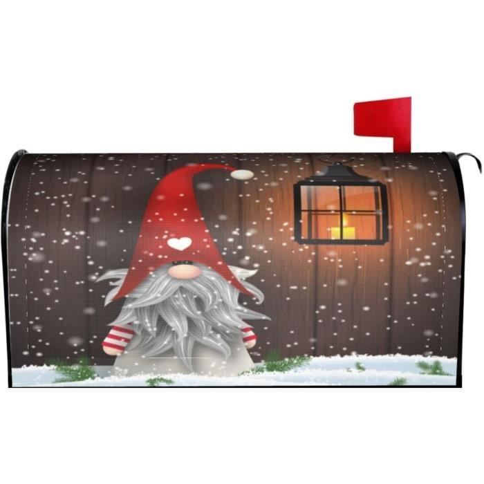 Nanikore Housse Magnétique De Boîte Aux Lettres De Noël De