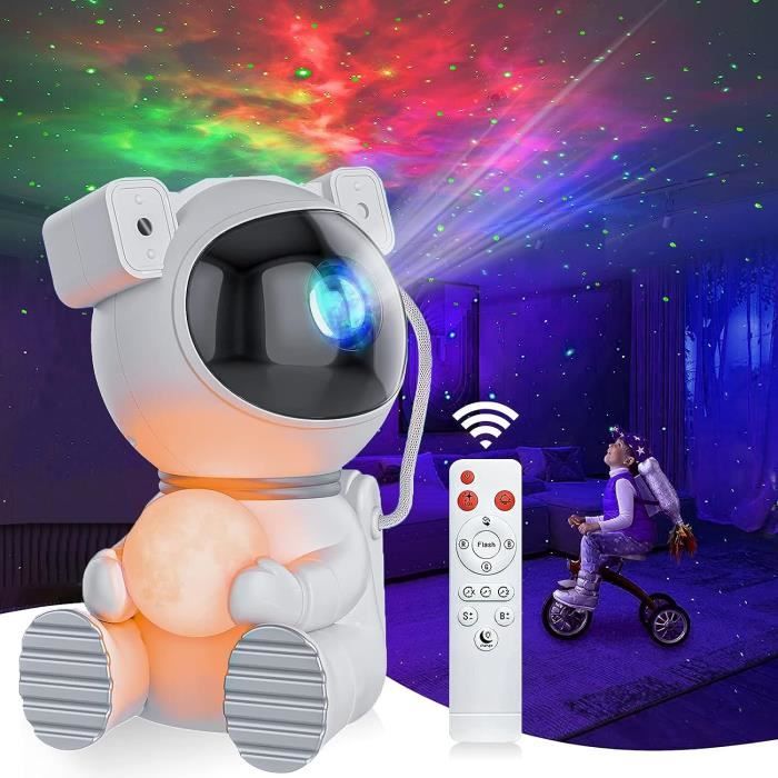 Projecteur Galaxie Astronaute - Veilleuse Ciel Étoilé Avec Lampe Lunaire Et Télécommande