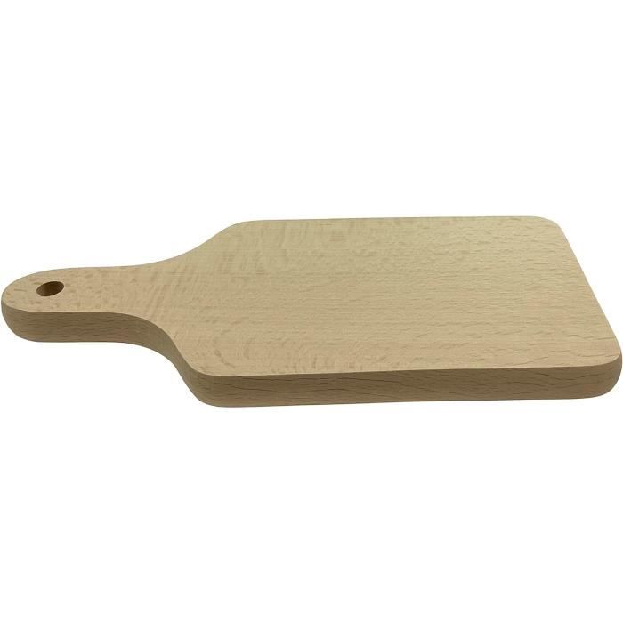 Planche à Découper En Bois D'acacia Zeller 25551 Avec Poignée – 41,8 X 19,5 X 1,2 Cm | Résistante Et Hygiénique Pour Cuisine