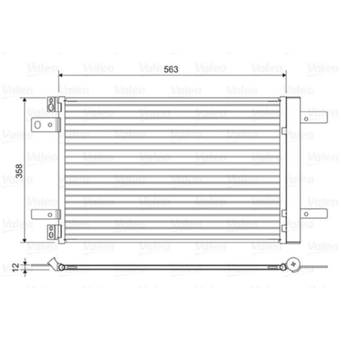 Condensateur Citroen C4 - VALEO - 822550