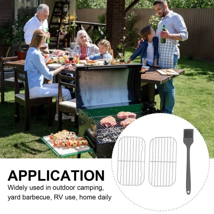 Grille Barbecue Pliable Camping - Portable, Facile à Nettoyer Et Idéale Pour Feux De Camp