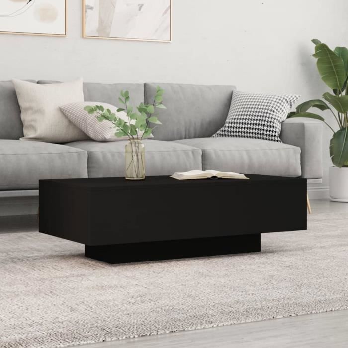 PromoTable de Salon LMT - Table basse noir 100x495x31 cm bois dingénierie 195Kg