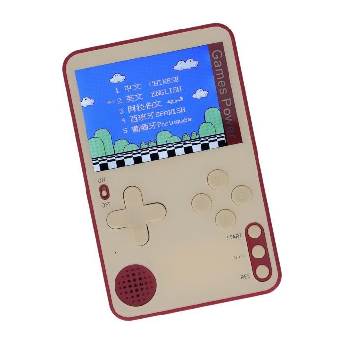 Console De Jeux Rétro Portable G5 - 3.0 Pouces - 500 Jeux Classiques Intégrés - Batterie 1000mAh - Support TV - Pour 1 Ou 2 Joueurs - 2