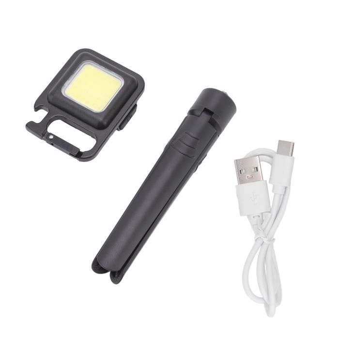 6000 Lumens Super Bright] Lampe De Poche Porte-clés [Lumière Forte + Alimentation Mobile 2 En 1