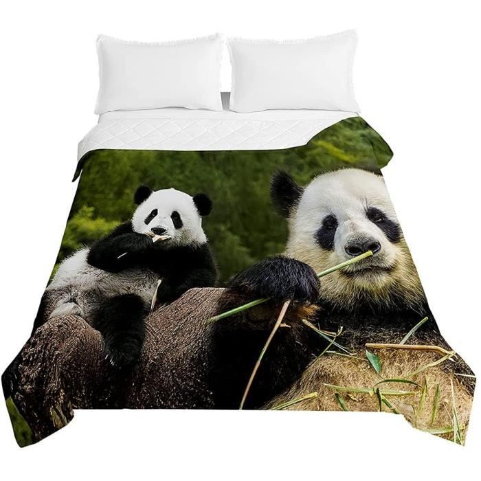 Couvre-lit Matelassé Réversible Lion 3D - Microfibre Douce, 130x150 Cm - Pour Lit, Canapé, Déco - Cadeau Enfant Ou Adulte