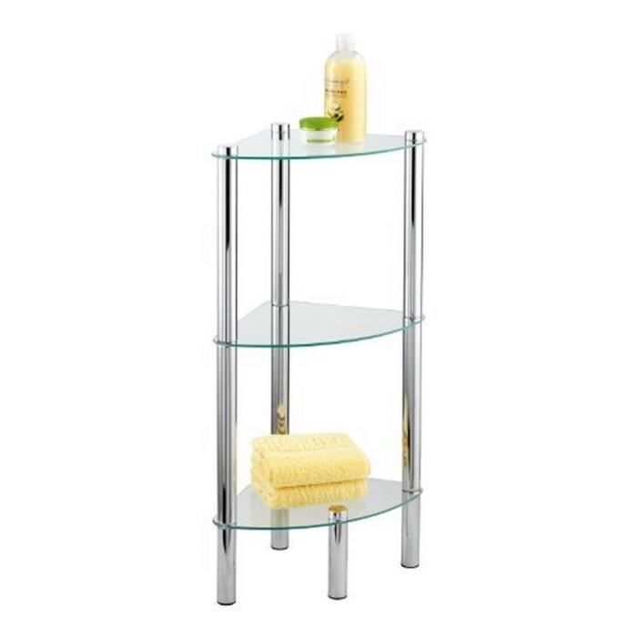 Etagere D Angle Salle De Bain 3 Etages Yago Achat Vente Porte