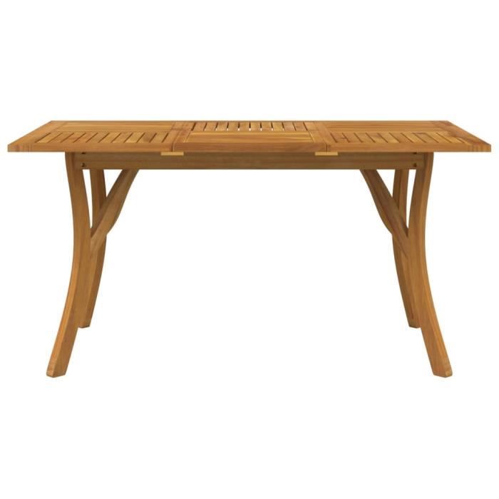 table de jardin 150x90x75 cm bois d'acacia solide - yosoo - 0d060b01363308